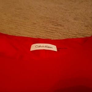 Calvin Klein sheet dress, red, size 8